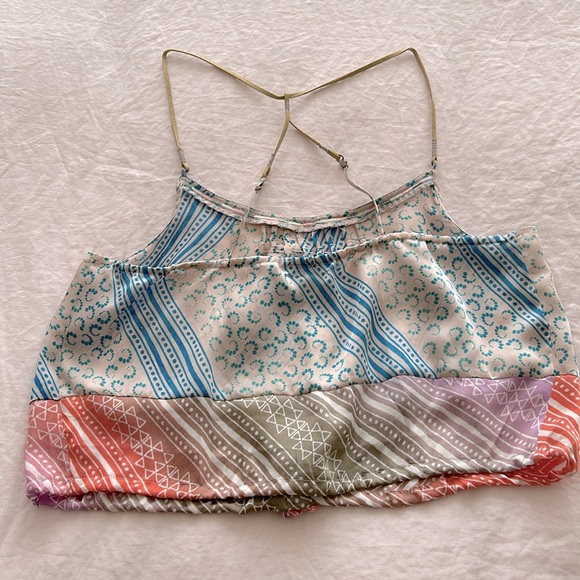 American Eagle *worn once* boho cropped cami top - Picture 2 of 11